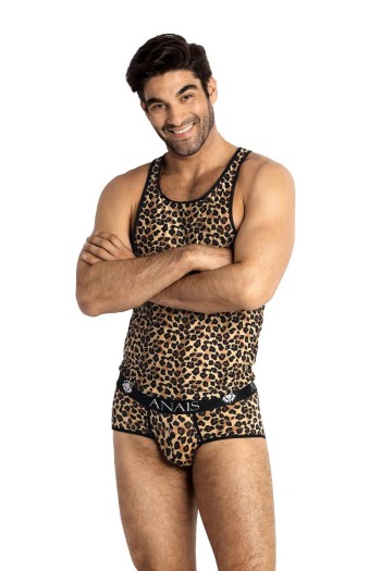 Herren Tank Top 053550 leopard - XL