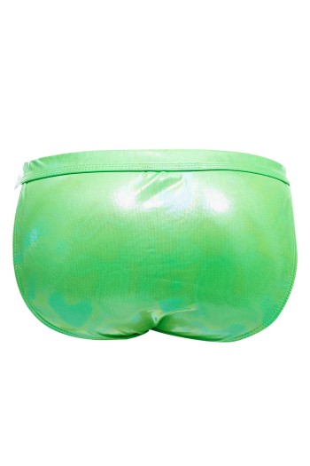 grüner Wetlook Clip Tanga Brief EMER4LD von Cut4Men M