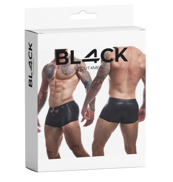 schwarzer Wetlook Boxer BL4CK02 - S