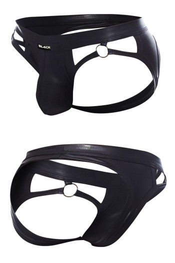 schwarzer Wetlook Jockstrap BL4CK02 - M