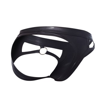 schwarzer Wetlook Jockstrap BL4CK02 - L