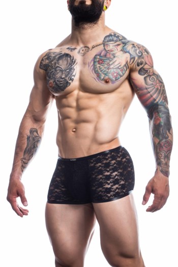 schwarzer Trunk Boxer Shorts L4CE05 - L