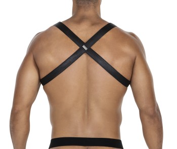 schwarz/blauer Brust-Harness 06 - OS