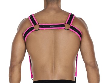 schwarz/neonpinker Brust-Harness 05 - OS