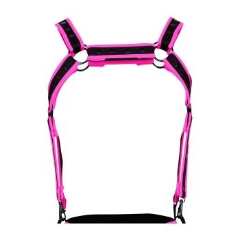 schwarz/neonpinker Brust-Harness 05 - OS