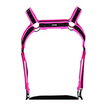 schwarz/neonpinker Brust-Harness 05 - OS