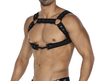 schwarzer Brust-Harness 05 - OS