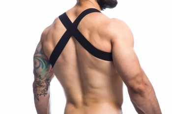 schwarzer Brust-Harness 02 - L/XL