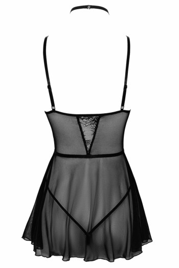 KISS249 Negligee aus Netz und Spitze - S/M