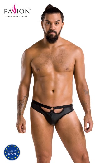 schwarzer Männer Slip ouvert 041 - S/M