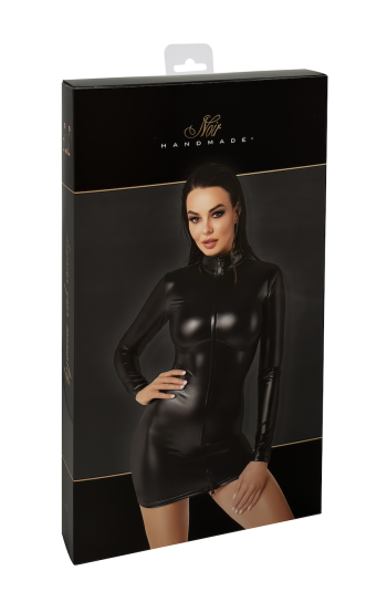 F330 Wetlook Minikleid von Noir Handmade M