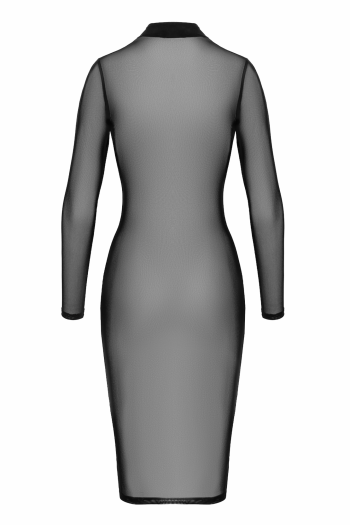 F347 halblanges Kleid aus feinem Netz - XL