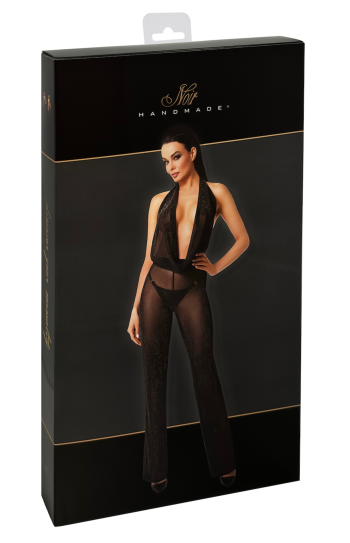 F350 Bodystocking mit Wasserfallausschnitt - 2XL