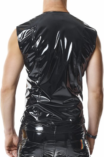 PVC Herren Weste RMTaddeoRBW schwarz - 2XL