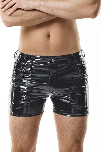 Herren PVC Shorts RMFabianoPVC schwarz - XL