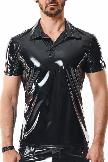 PVC Polo Shirt RMRodolfoPVC schwarz - 2XL