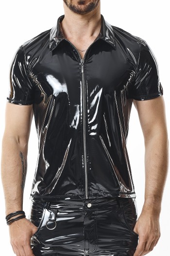 PVC Herren Polo Shirt RMRoccoPVC schwarz - S