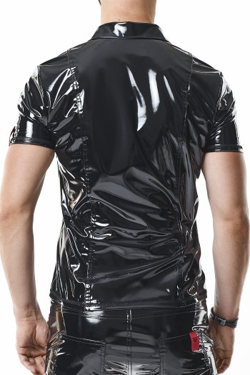 PVC Herren Polo Shirt RMRoccoPVC schwarz - S