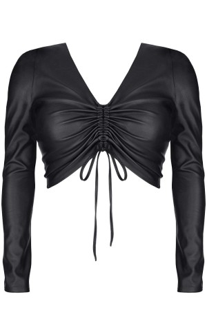 schwarzes Damen-Top BRAdriana001 - XXL