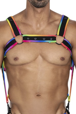 mehrfarbiger Brust-Harness 05 von Cut4Men