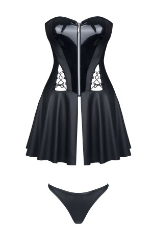 schwarzes Minikleid Rita - XXL