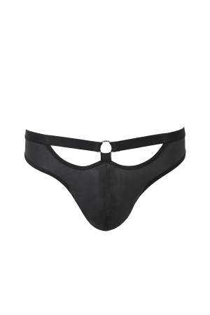 schwarzer Männer Slip ouvert 041 - L/XL