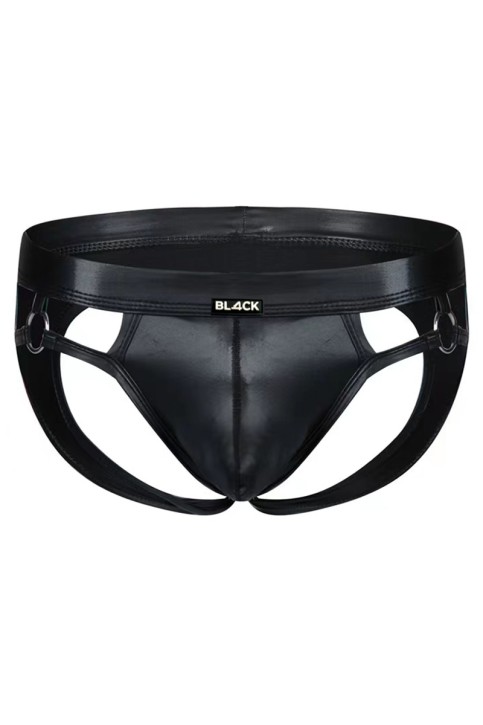 schwarzer Wetlook Jockstrap BL4CK02 - S