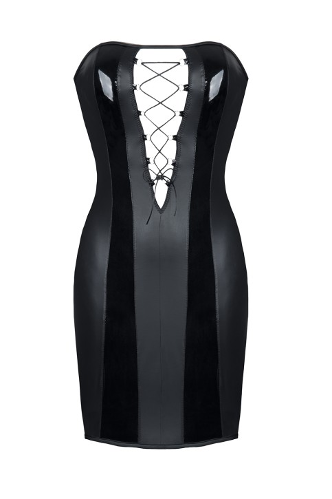 schwarzes Minikleid Irma - XL