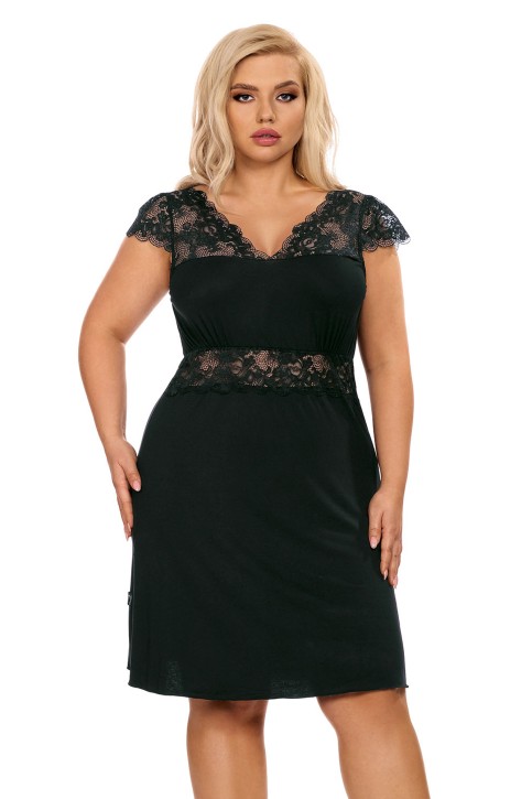 schwarzes Nachtkleid H181417 - 4XL