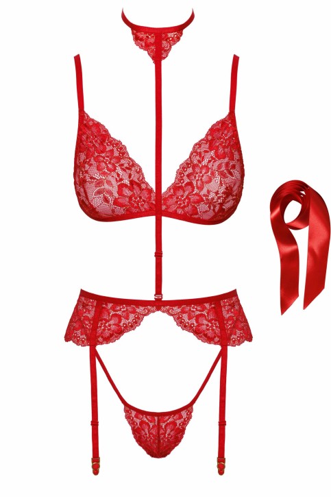 KISS243 5-teiliges Set aus Spitze - S/M