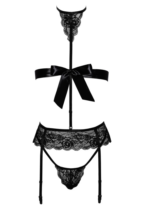 KISS244 4-teiliges Set aus Spitze - S/M